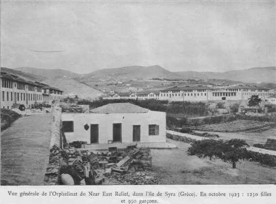 vue de l'orphelinat pour arméniens en grèce