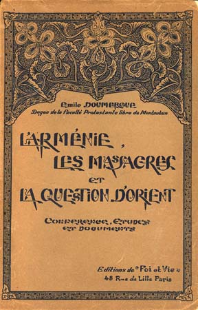 L'arménie, les massacres et la question d'orient, par Paul Doumergue