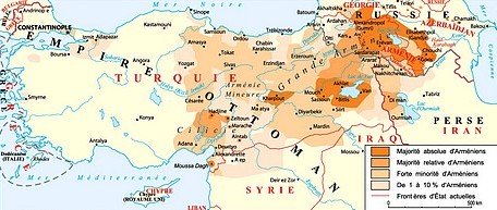 Carte de l'arménie