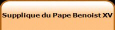 Supplique du Pape Benoist XV