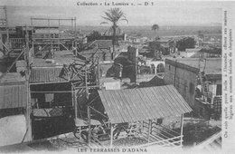 Les terrasses d’Adana avant l’incendie.