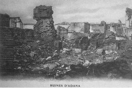 Une partie des quatre kilomètres carrés de ruines du quartier arménien d’Adana. 