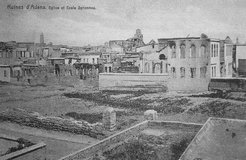 Eglise et école syriaques d’Adana après l’incendie d’avril 1909.