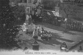 Adana, fête du 8 décembre 1909.