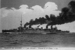 Le croiseur-cuirassé Jules-Michelet qui intervint en Cilicie en avril 1909.