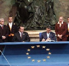 Signature Gül Erdogan Acte Final Traité Constitution Européenne